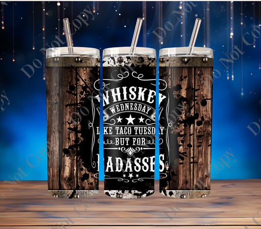 Wiskey barrel tumbler