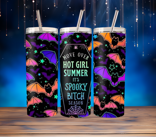 Hot girl summer spooky bitch tumbler