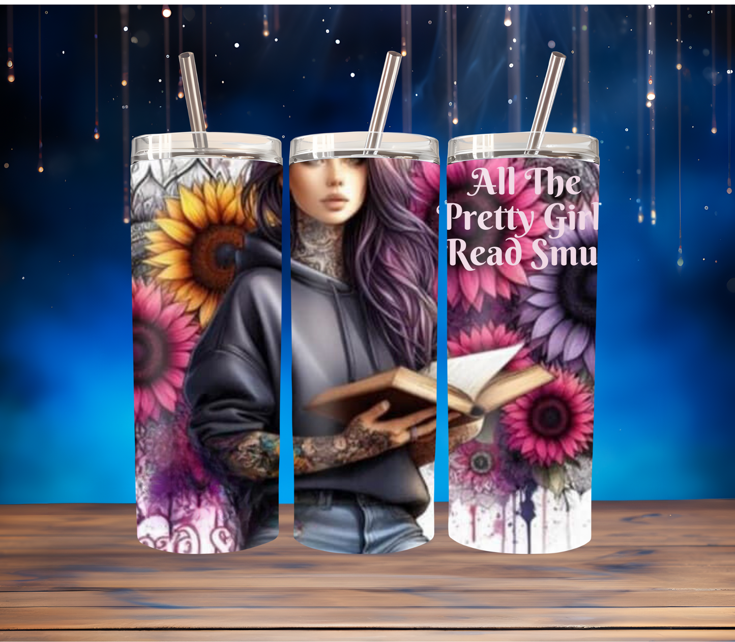 Pretty girl smut book tumbler