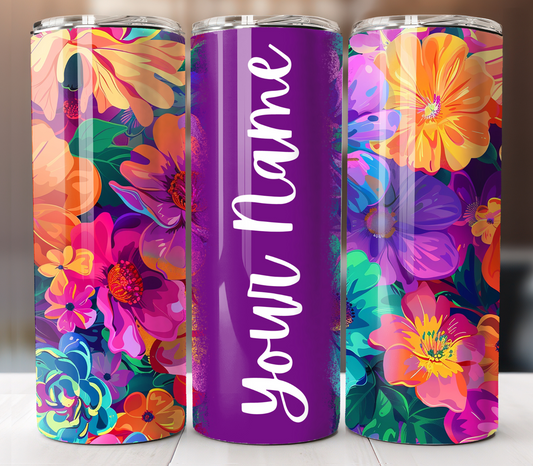 Custom flower tumblers