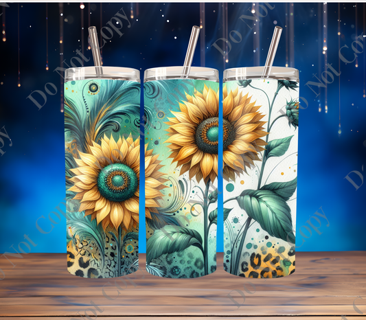 Sunflower western tumbler