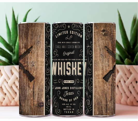 Whiskey wood 20 oz tumbler