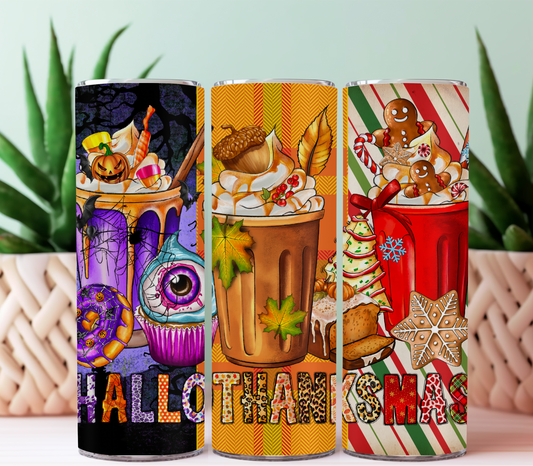 hallothanksmas tumbler