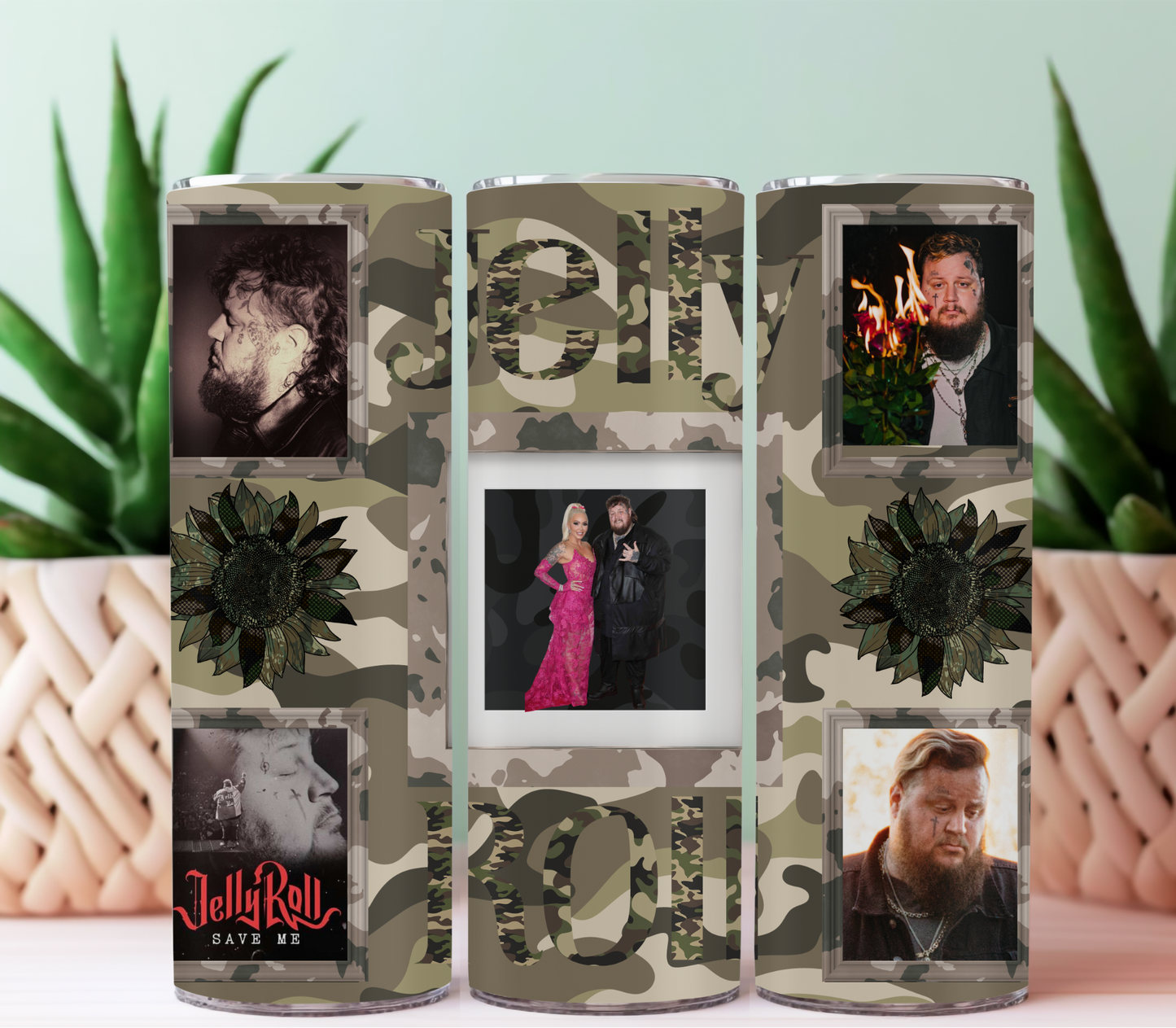 Camo jellyroll tumbler