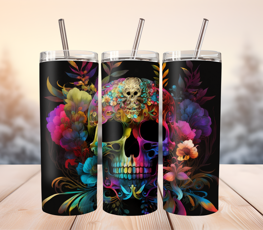 Bright skull tumbler