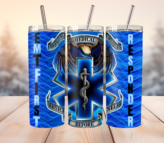 EMT first  responders tumbler