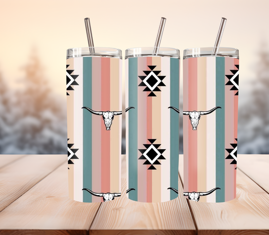 Pastel Western ￼tumbler