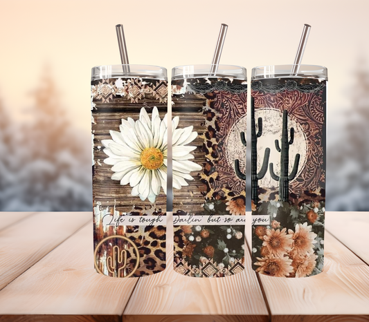 Western daisy tumbler