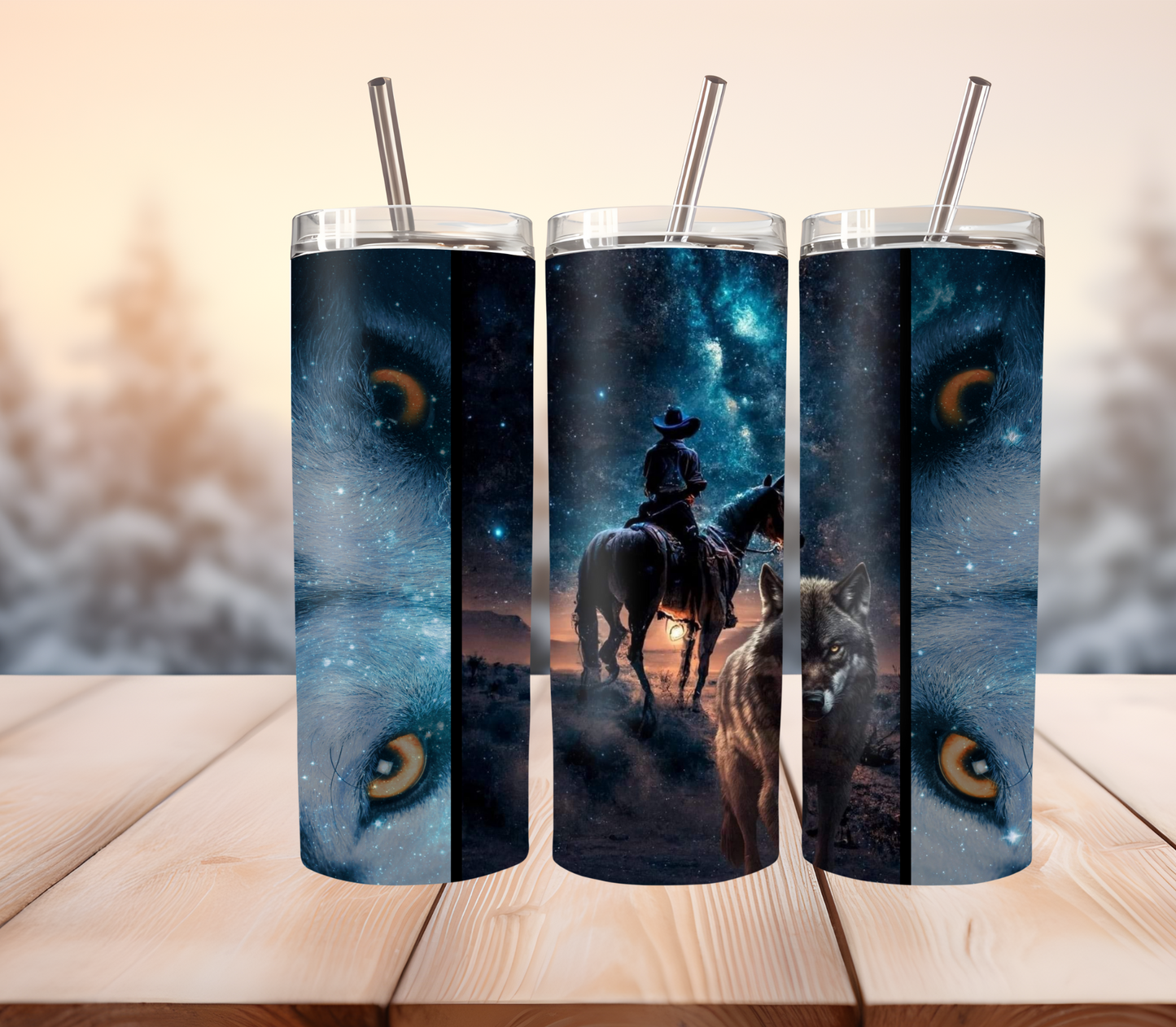 Wolf eyes tumbler