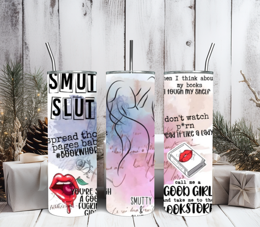 Smut slut book tumbler